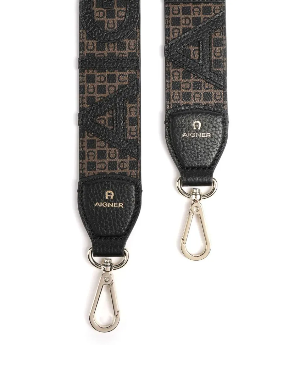 Schulterriemen recyceltes Polyester braun/schwarz