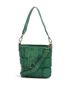 Schultertasche fein genarbtes Rindsleder grün