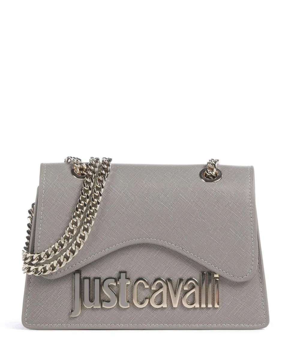 Schultertasche Lederimitat grau