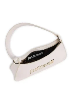 Schultertasche Lederimitat elfenbein