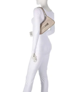 Schultertasche Lederimitat gold