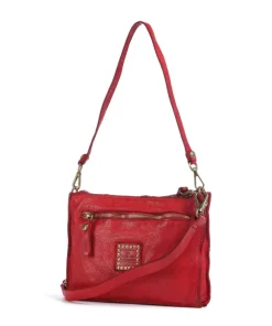 Schultertasche Rindsleder rot