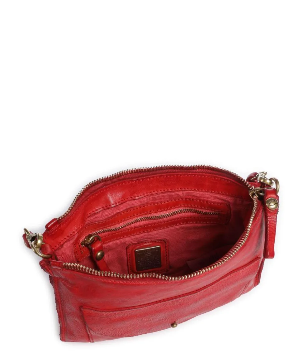 Schultertasche Rindsleder rot
