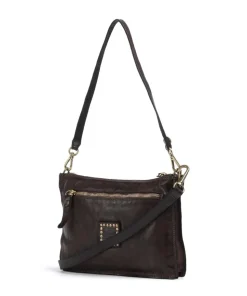 Schultertasche Rindsleder dunkelbraun