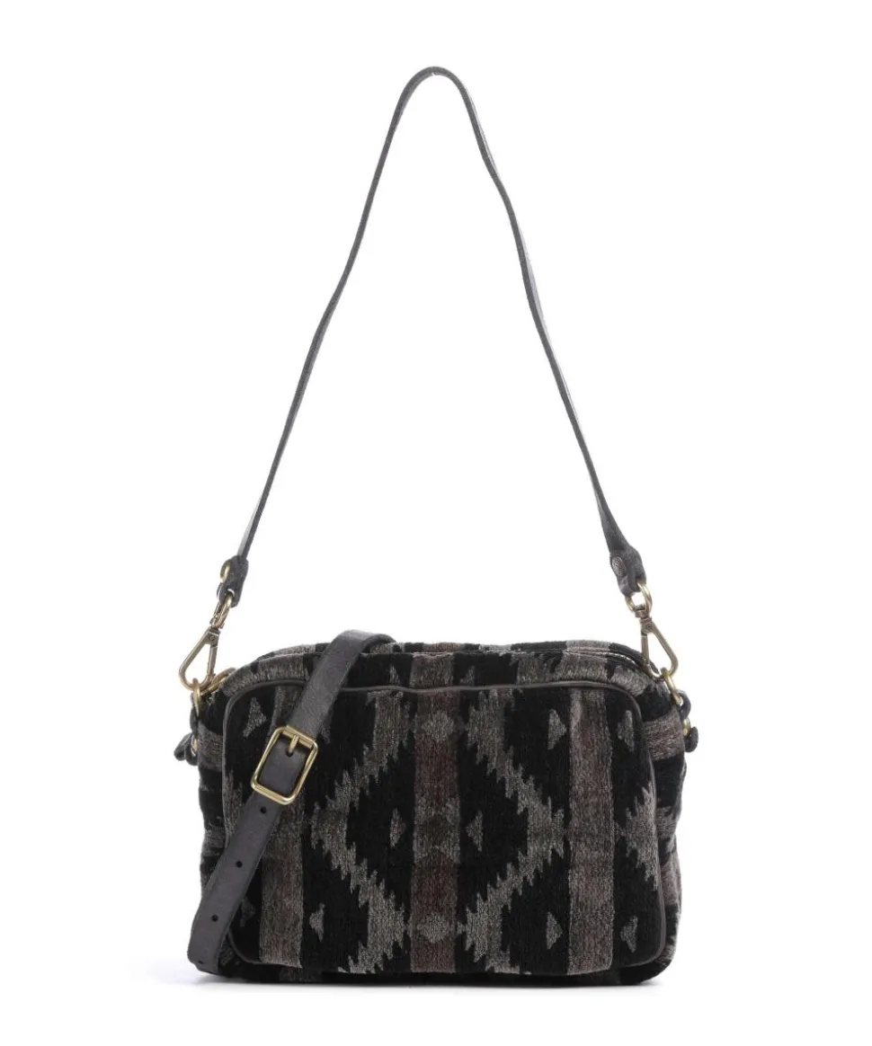 Schultertasche Textil mehrfarbig