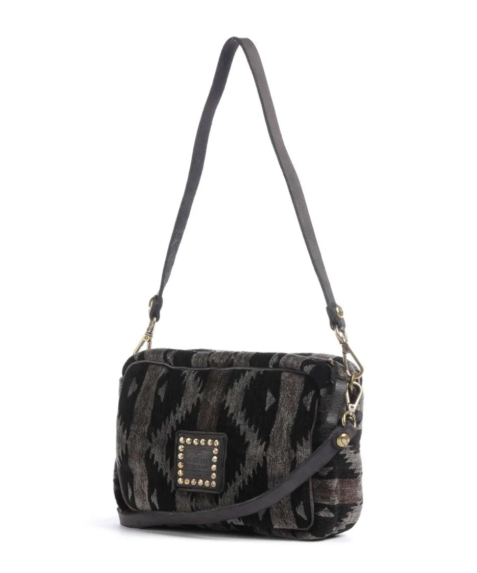 Schultertasche Textil mehrfarbig