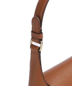 Schylar Medium Schultertasche Rindsleder braun