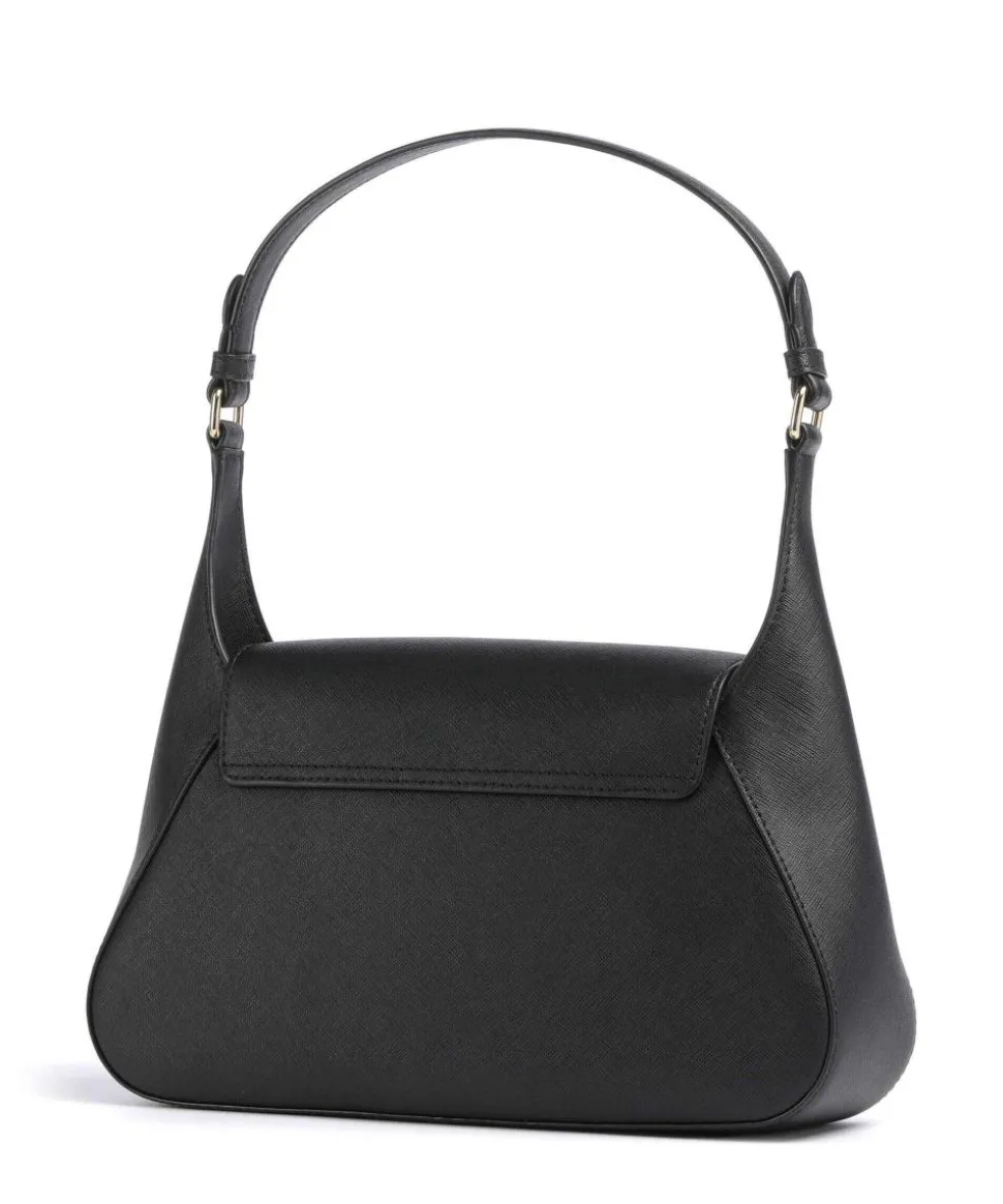 Schylar Medium Schultertasche Rindsleder schwarz