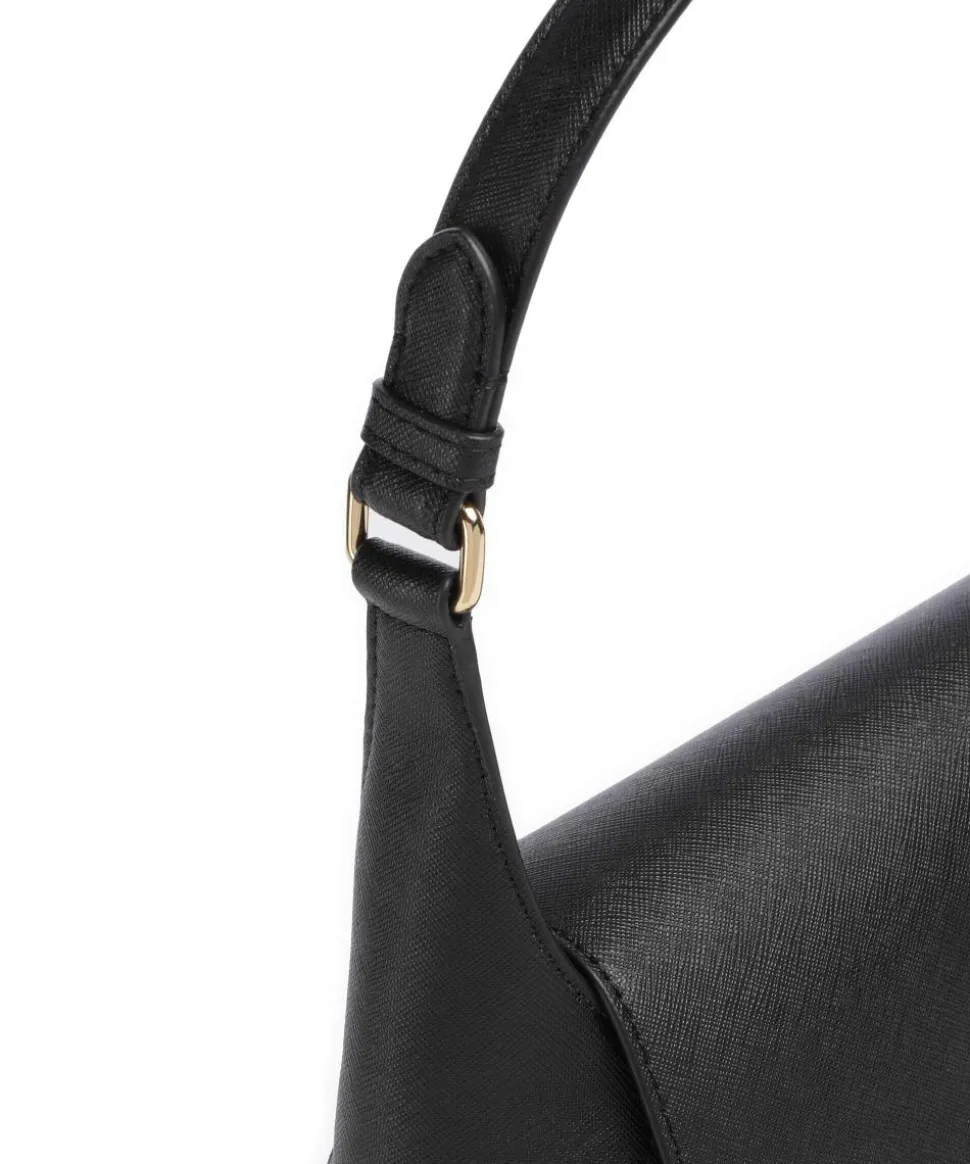 Schylar Medium Schultertasche Rindsleder schwarz