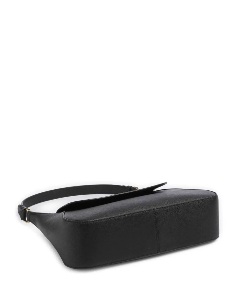 Schylar Medium Schultertasche Rindsleder schwarz