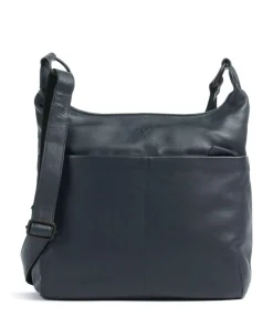 4Seasons Elisa Schultertasche fein genarbtes Leder navy