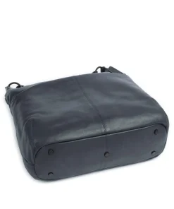 4Seasons Elisa Schultertasche fein genarbtes Leder navy