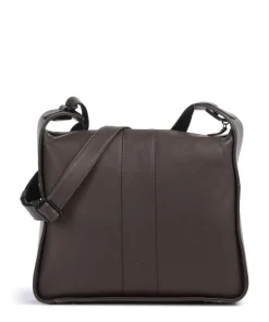 4Seasons Inger Umhängetasche fein genarbtes Leder dunkelbraun