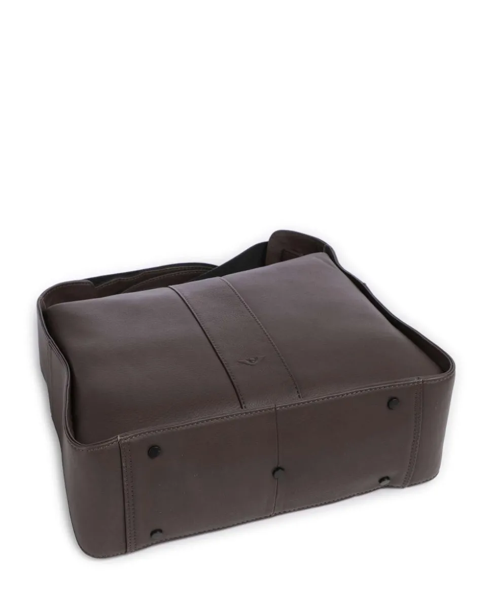 4Seasons Inger Umhängetasche fein genarbtes Leder dunkelbraun