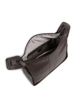 4Seasons Inger Umhängetasche fein genarbtes Leder dunkelbraun