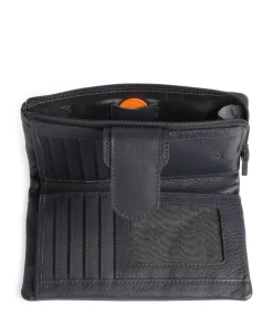 4Seasons Sandra RFID Geldbörse genarbtes Leder navy