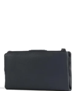 4Seasons Sandra RFID Geldbörse genarbtes Leder navy