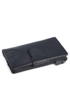 4Seasons Sandra RFID Geldbörse genarbtes Leder navy