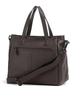 4Seasons Taya Handtasche fein genarbtes Leder dunkelbraun