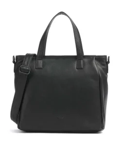 4Seasons Taya Handtasche fein genarbtes Leder schwarz