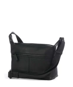 4Seasons Vanani Umhängetasche fein genarbtes Leder schwarz