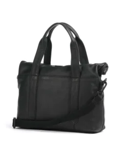 4Seasons Ziska Handtasche fein genarbtes Leder schwarz