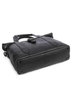 4Seasons Ziska Handtasche fein genarbtes Leder schwarz