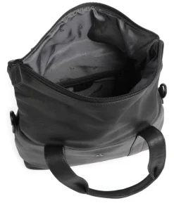 4Seasons Ziska Handtasche fein genarbtes Leder schwarz