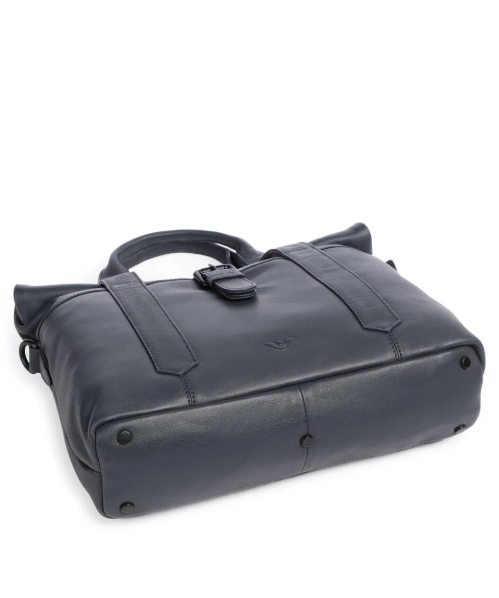 4Seasons Ziska Handtasche fein genarbtes Leder dunkelblau