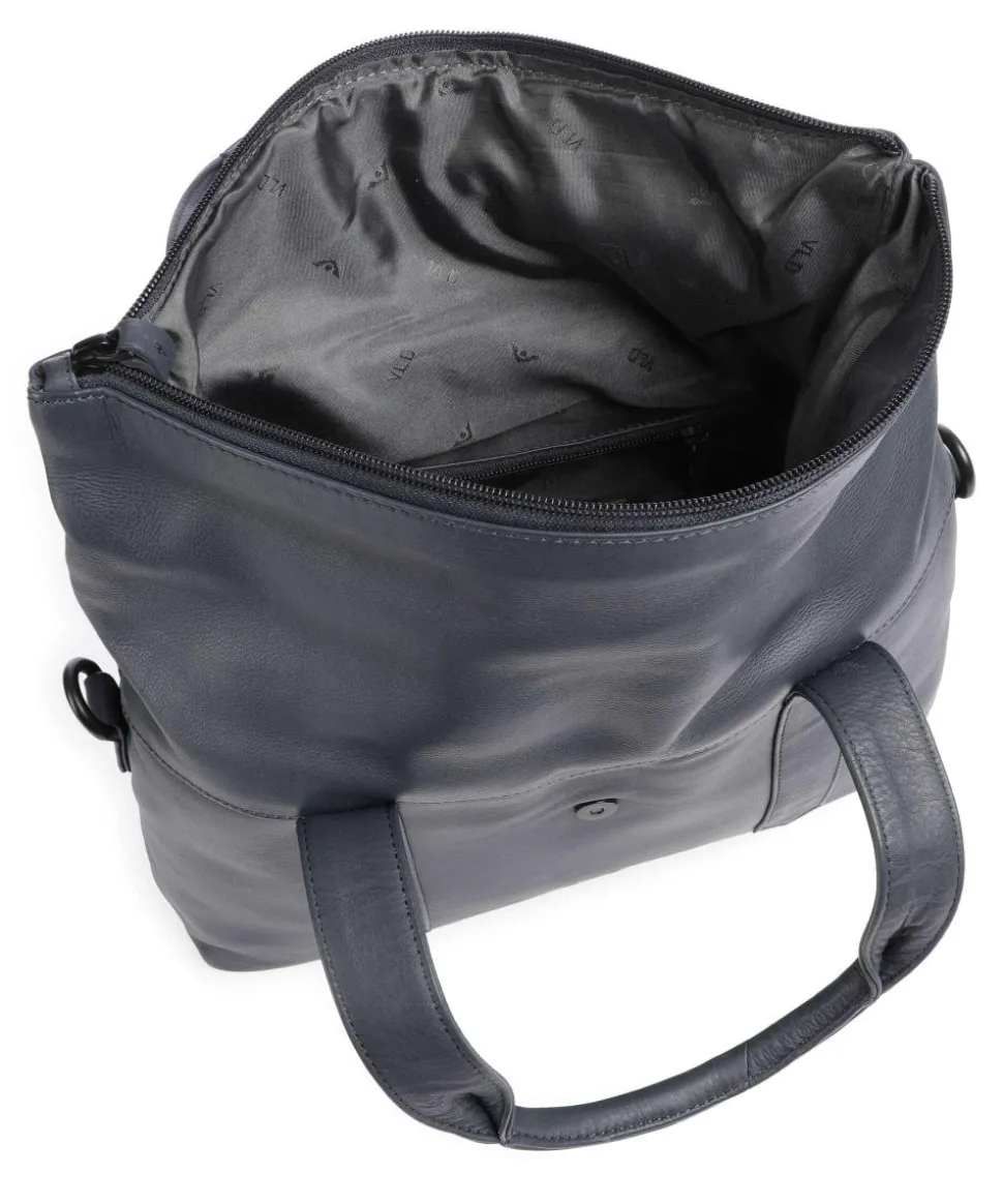 4Seasons Ziska Handtasche fein genarbtes Leder dunkelblau