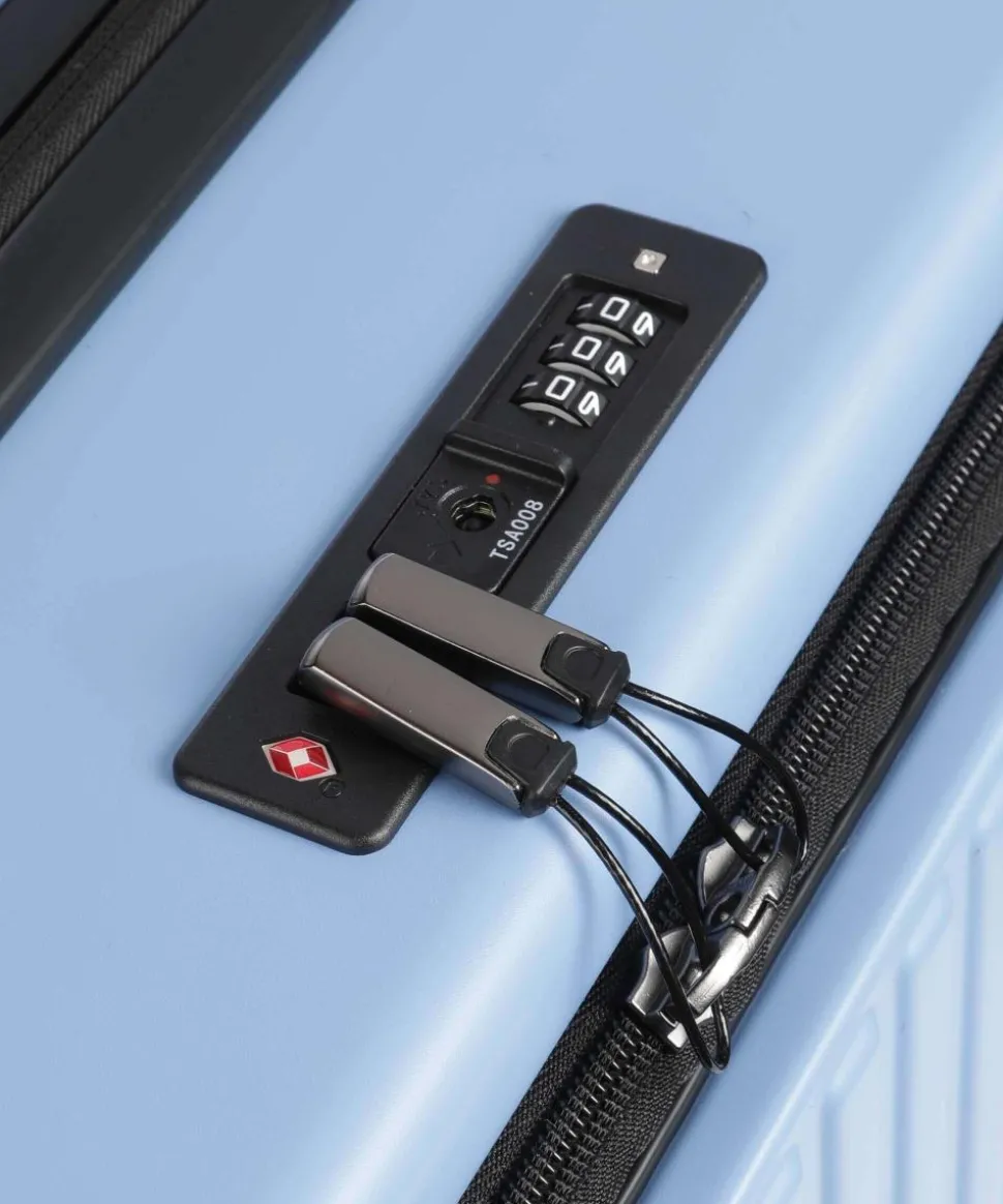 Securitime 4-Rollen Trolley hellblau 66 cm