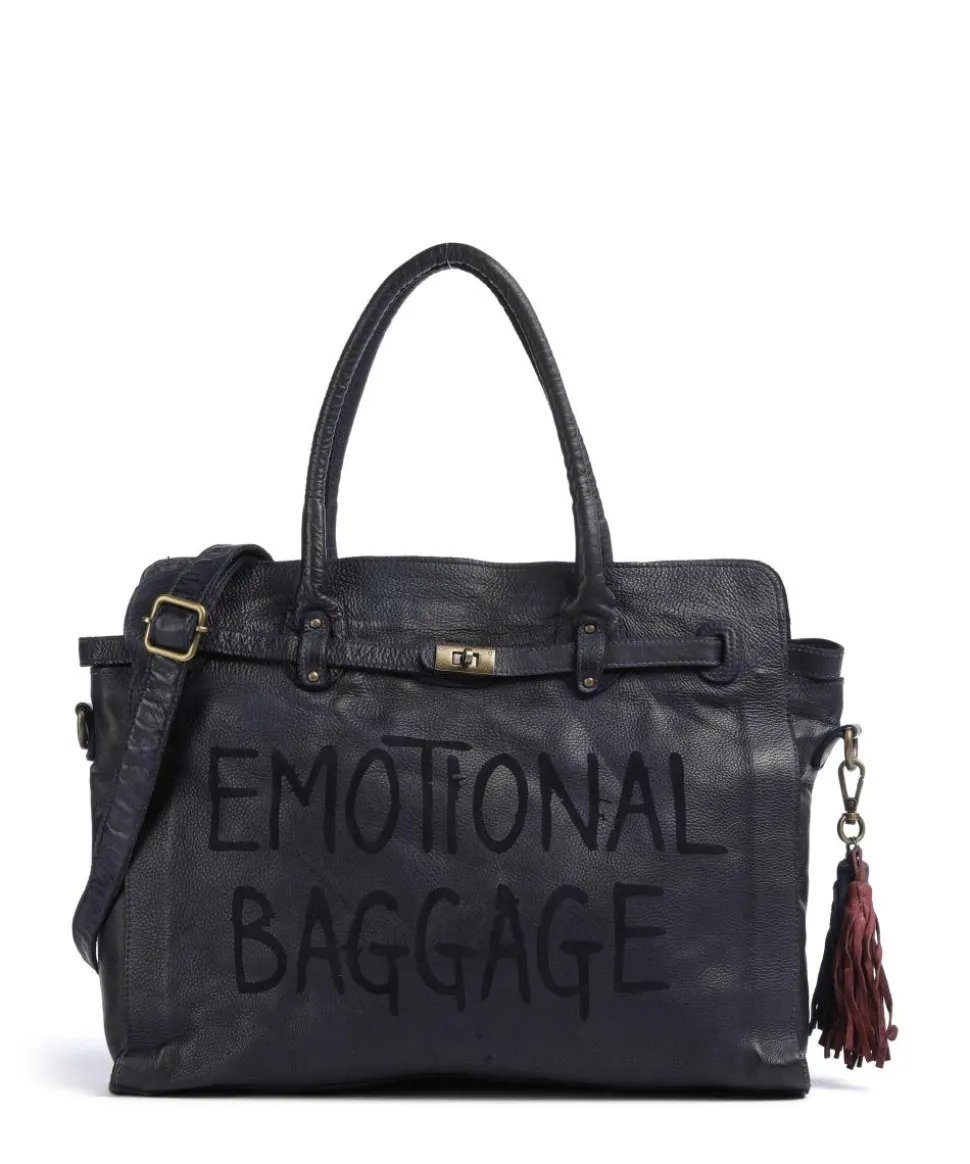 Seelengasse 1 Shopper genarbtes Rindsleder navy