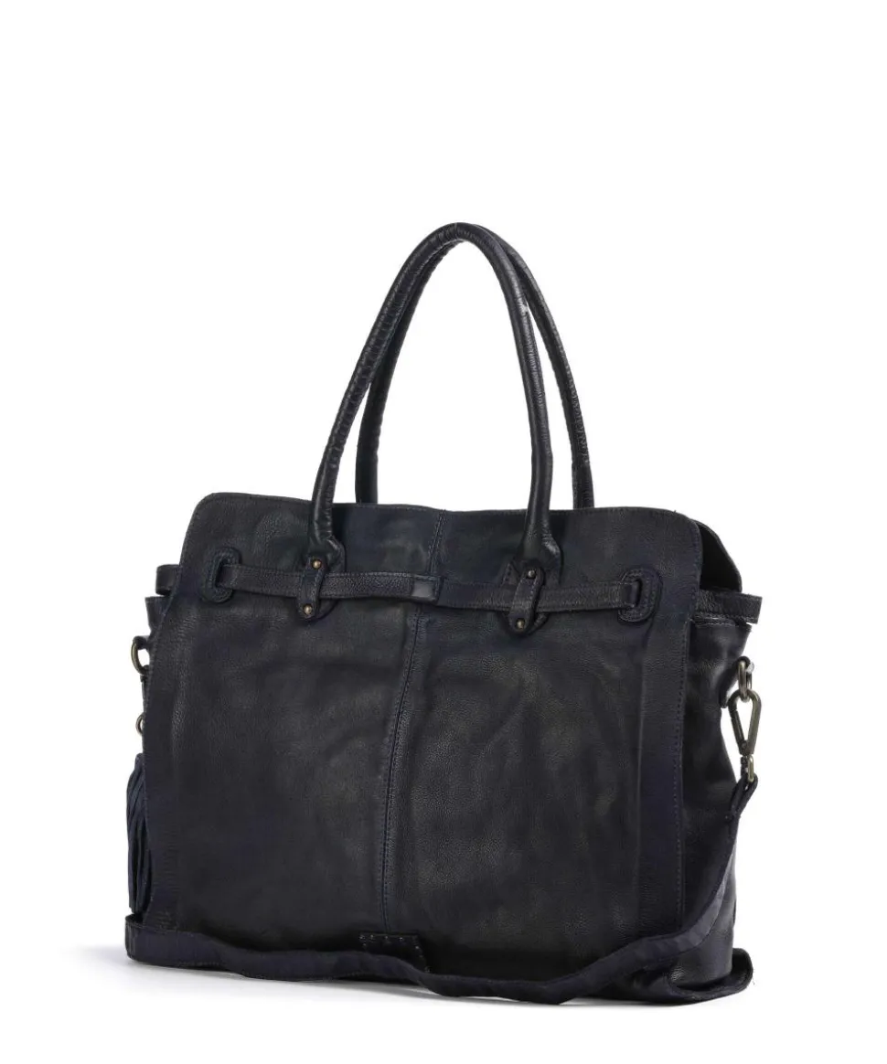 Seelengasse 1 Shopper genarbtes Rindsleder navy