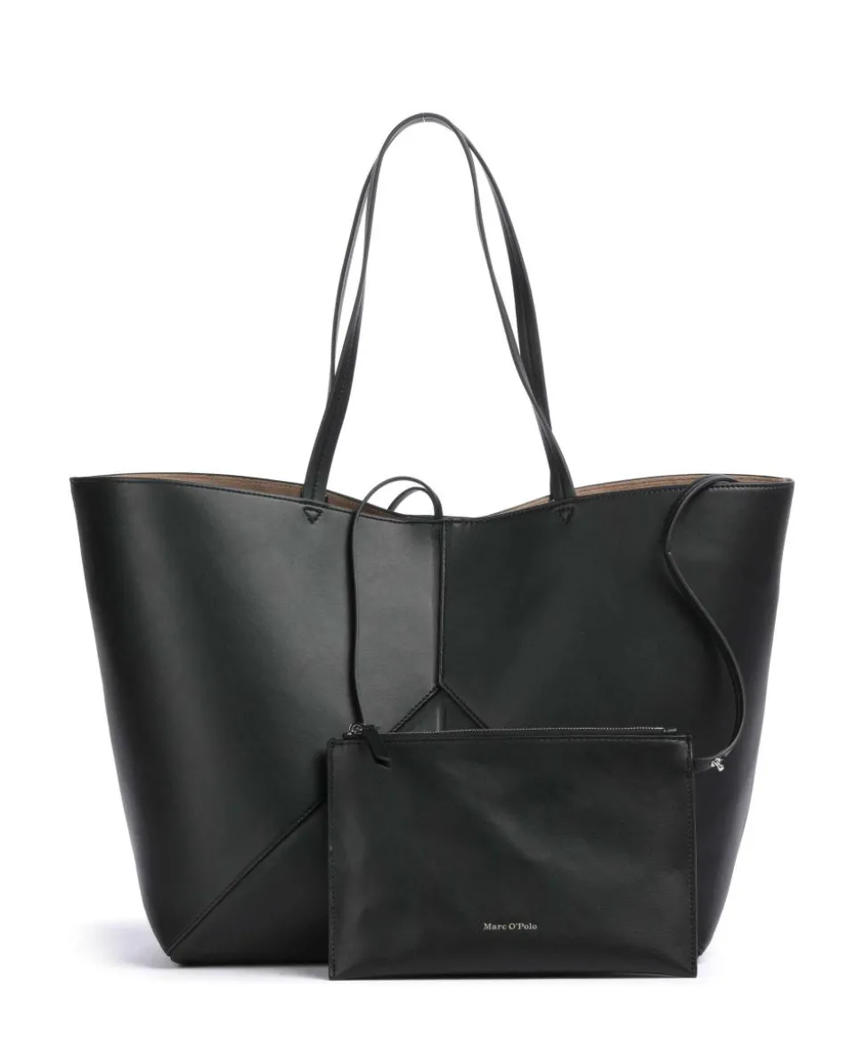 Seija L Shopper Lederimitat schwarz