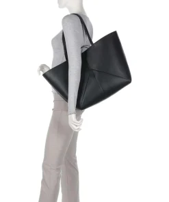 Seija L Shopper Lederimitat schwarz