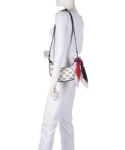 Selda Schultertasche Lederimitat creme