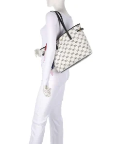 Selda Shopper Lederimitat creme