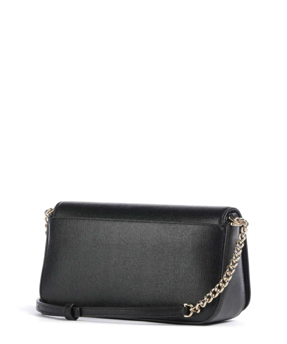 Serena Umhängetasche Saffiano-Rindsleder schwarz