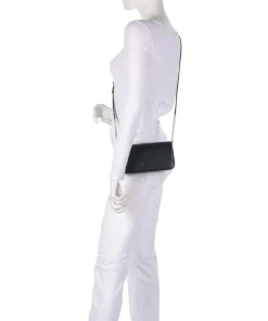 Serena Umhängetasche Saffiano-Rindsleder schwarz