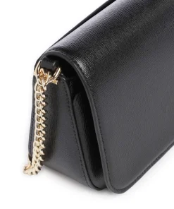 Serena Umhängetasche Saffiano-Rindsleder schwarz