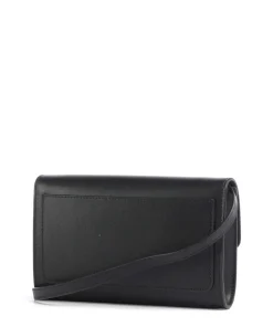 Sfera Crossbody Geldbörse fein genarbtes Leder schwarz
