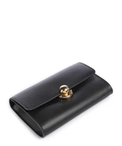 Sfera Crossbody Geldbörse fein genarbtes Leder schwarz