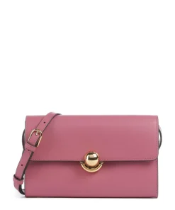 Sfera Crossbody Geldbörse fein genarbtes Leder pink