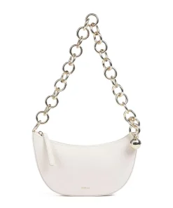 Sfera Mini Schultertasche genarbtes Leder creme