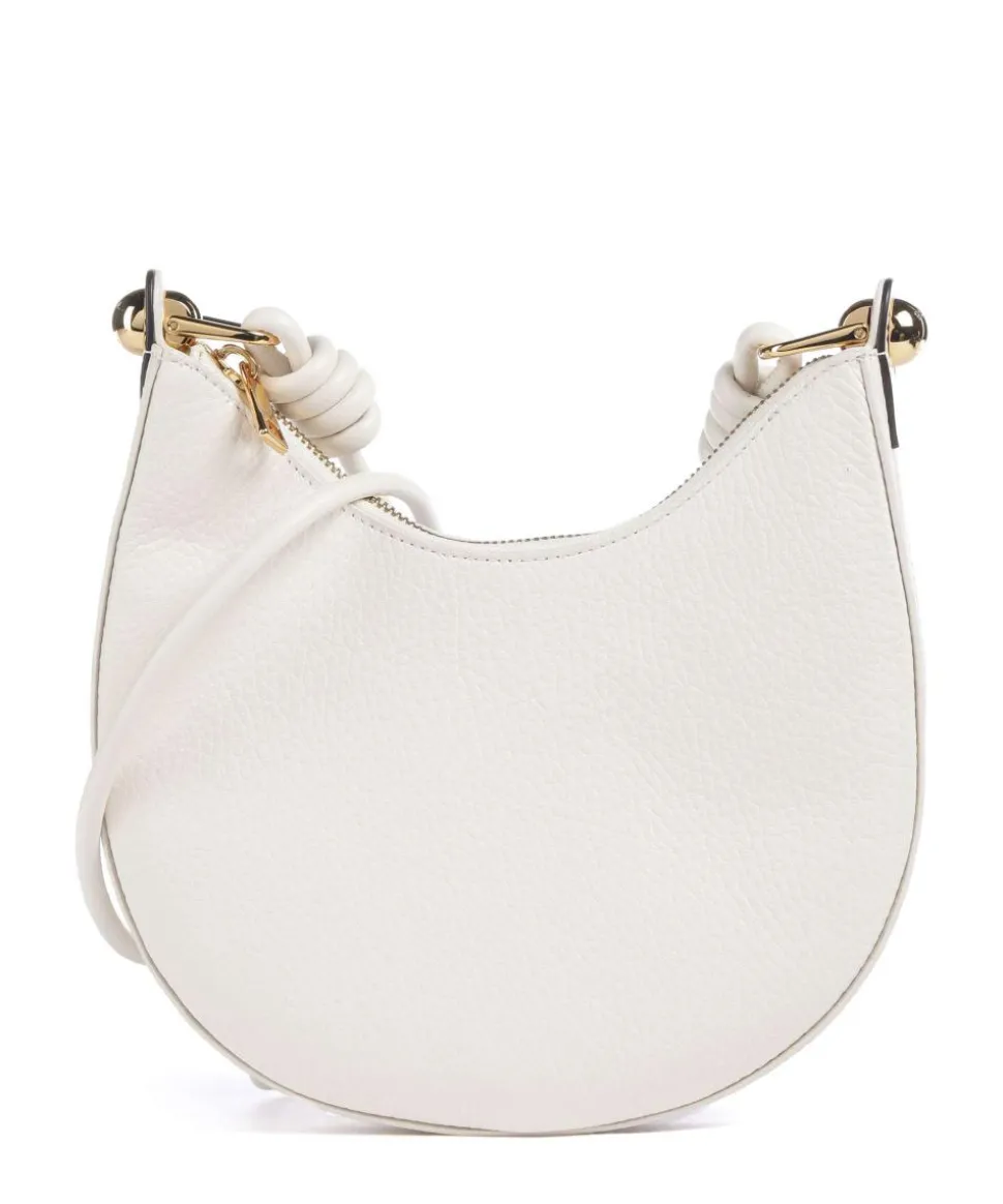 Sfera Mini Umhängetasche genarbtes Leder weiß