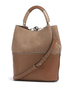 Sfera S Bucket bag Leder cognac