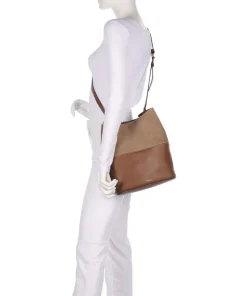 Sfera S Bucket bag Leder cognac