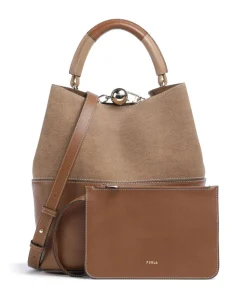 Sfera S Bucket bag Leder cognac