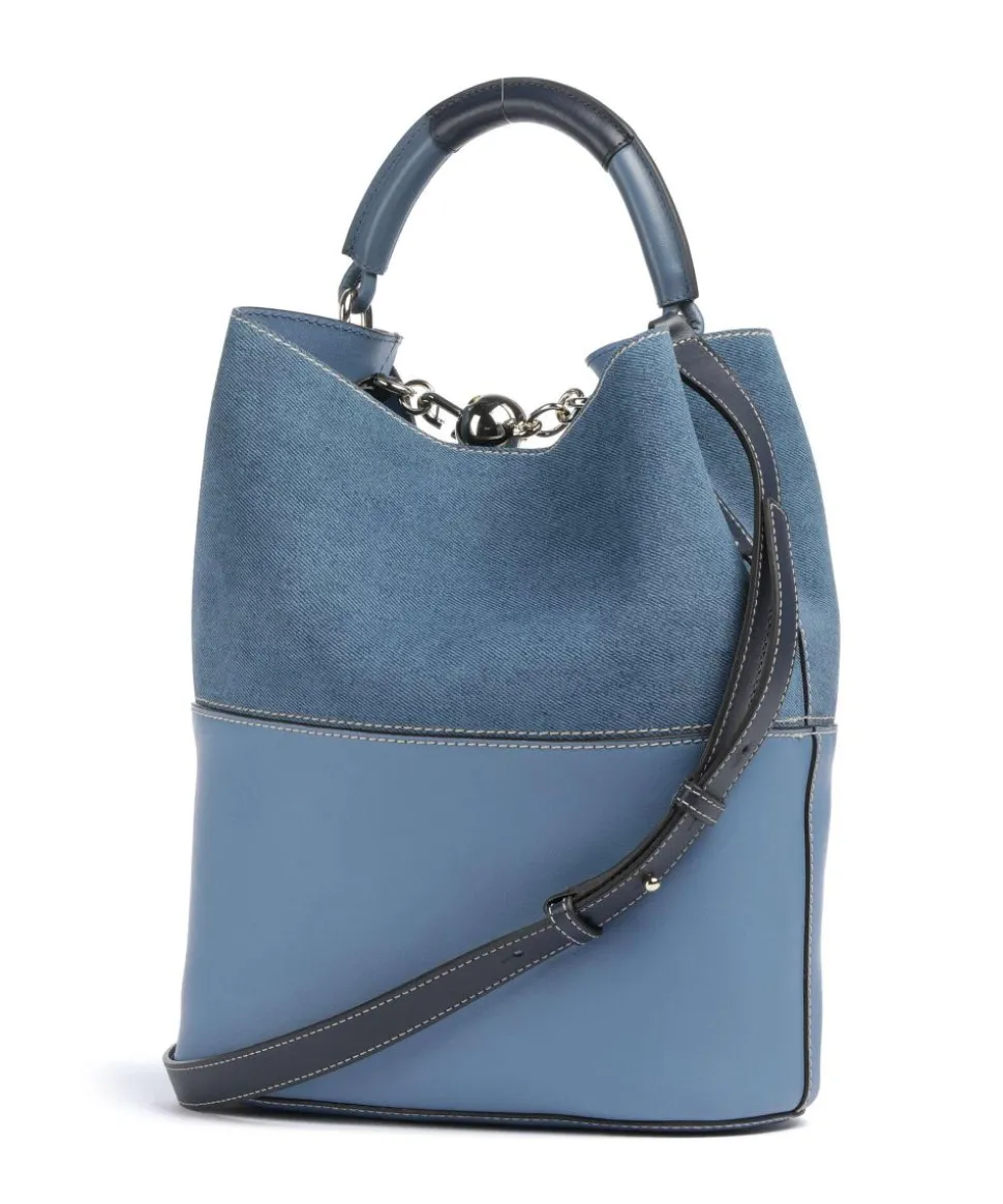 Sfera S Bucket bag Leder blaugrau