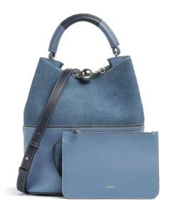 Sfera S Bucket bag Leder blaugrau